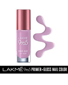lakme 9 To 5 Primer + Gloss Nail Color - Lavender Breeze-picture-36