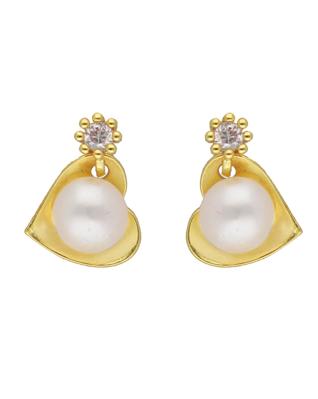 Buy Jalaja Lotus Pearl Dangle Earring  Tarinika  Tarinika India