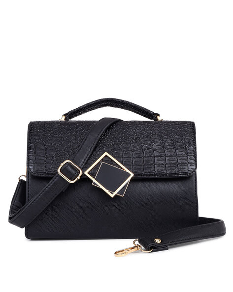 Box Bag Black Color Aesthetic Sling Bag for Girls Stylish Bag
