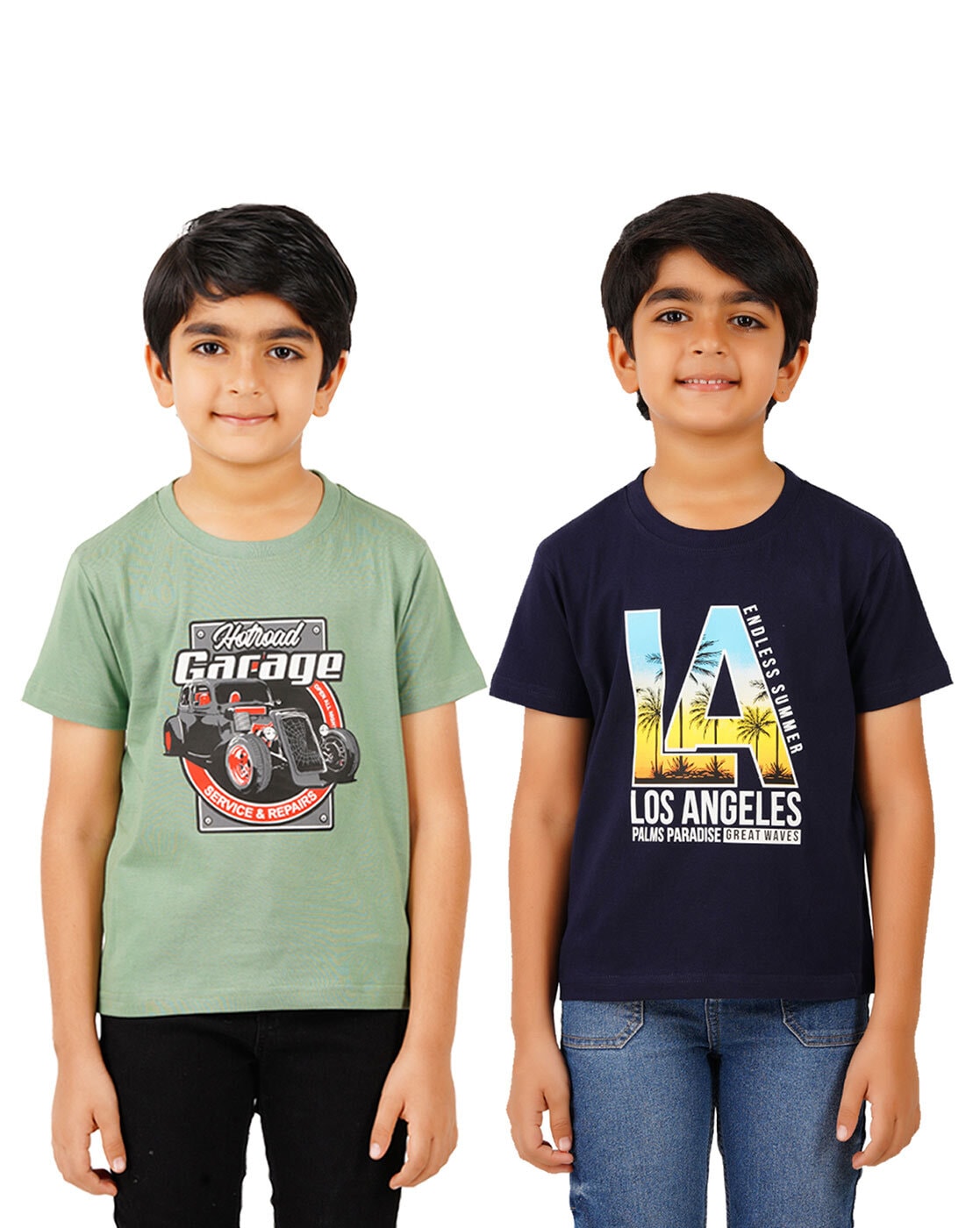 Boys Graphic Tees - Cool Waves Shirt for Kids