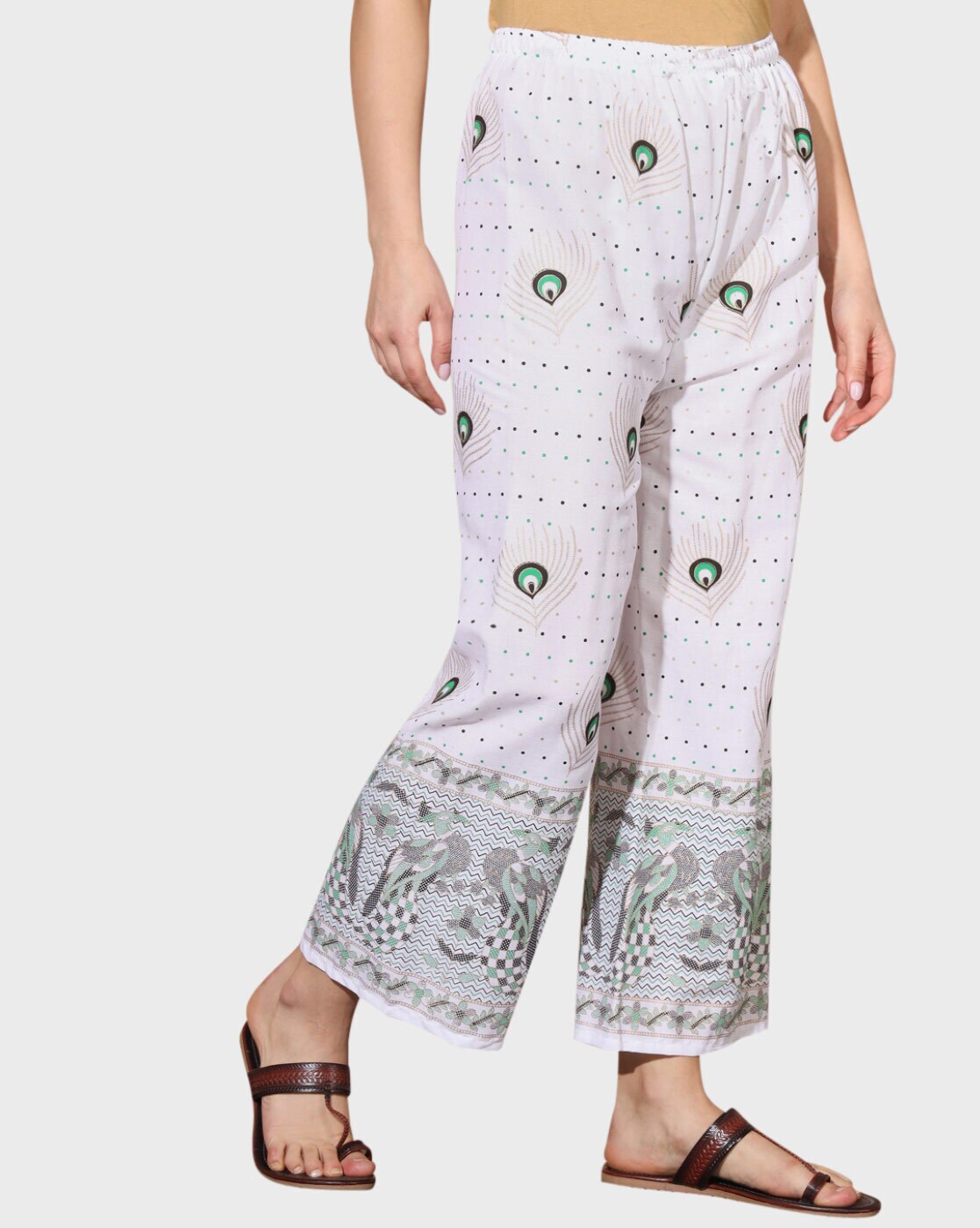 Buy White Trousers & Pants for Women by BUYNEWTREND Online