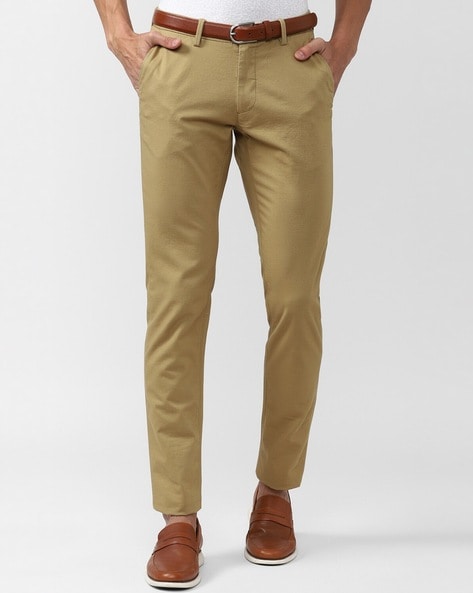 Buy Van Heusen Greyish Blue Trousers Online - 257384 | Van Heusen