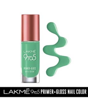 lakme 9 To 5 Primer + Gloss Nail Color - Mint Twist-picture-48