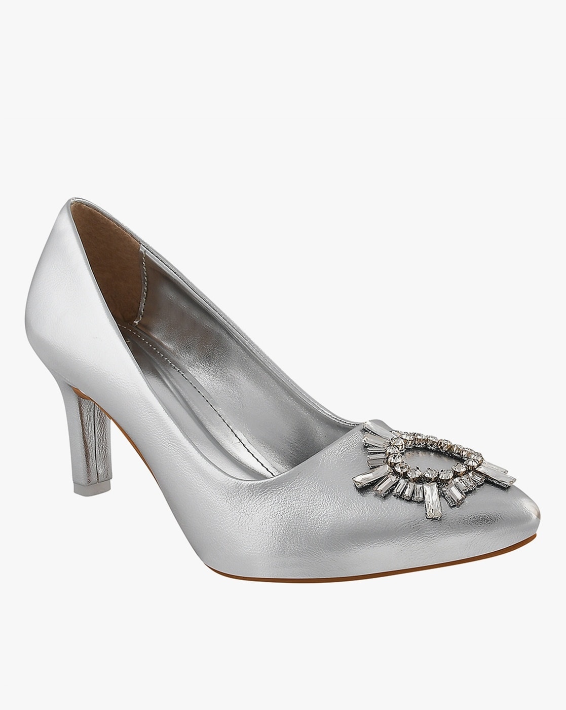 Women's Silver Designer Heels | Saks Fifth Avenue