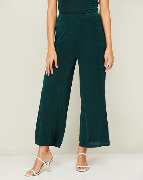 Buy Green Trousers & Pants for Women by Ginger by Lifestyle Online