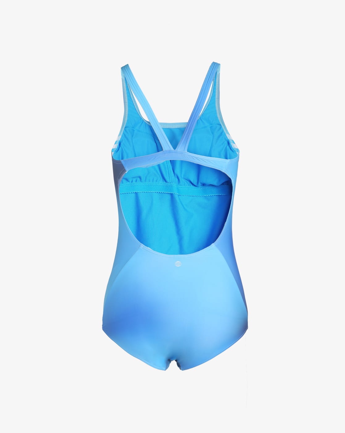 Logo Print Swimsuit with Back Cut-Out