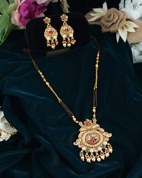 Rashamina American Diamond Mangalsutra Set – Joyero Nes