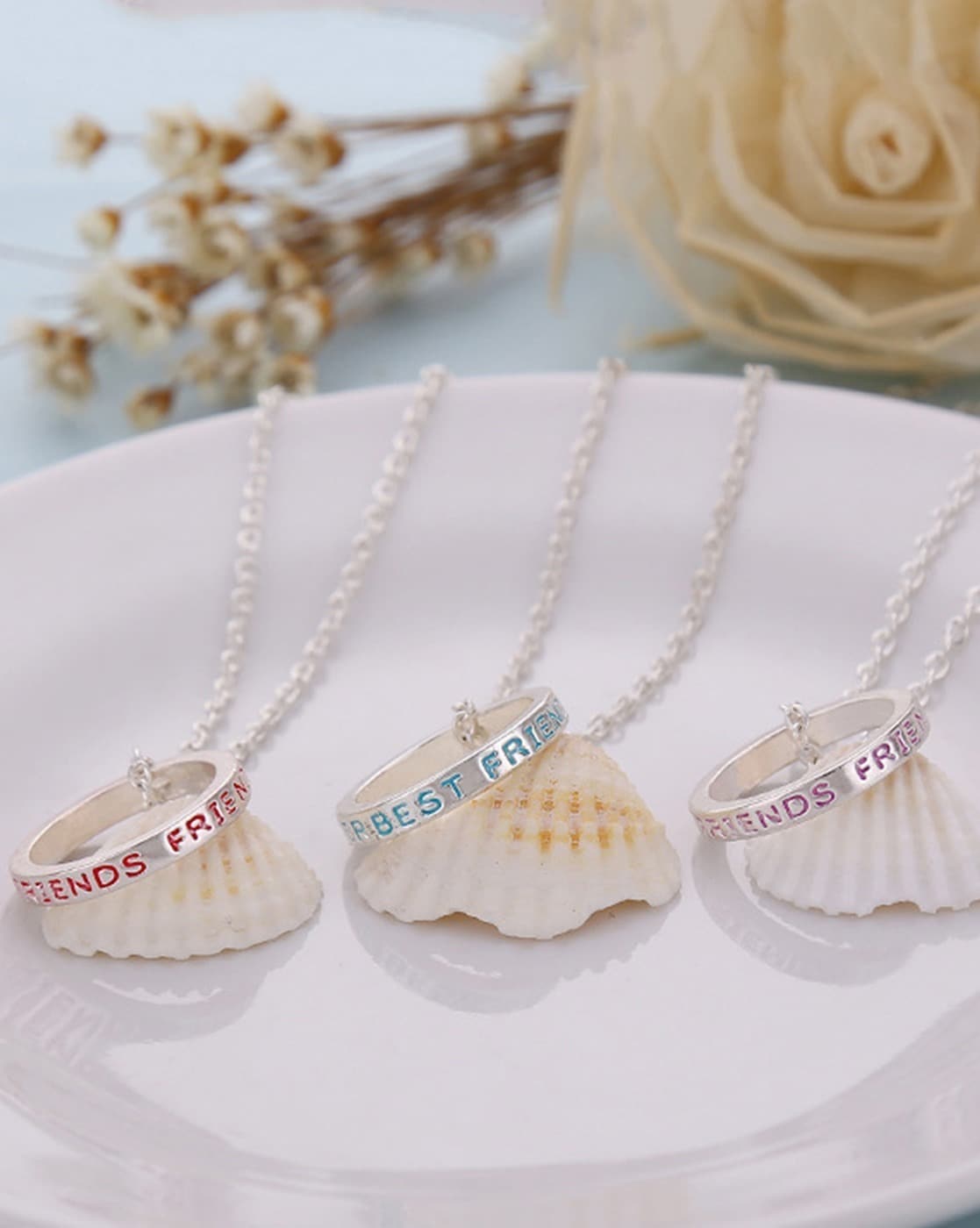 Heart BFF Necklaces Best Friends Forever Set for 3 Gullei.com
