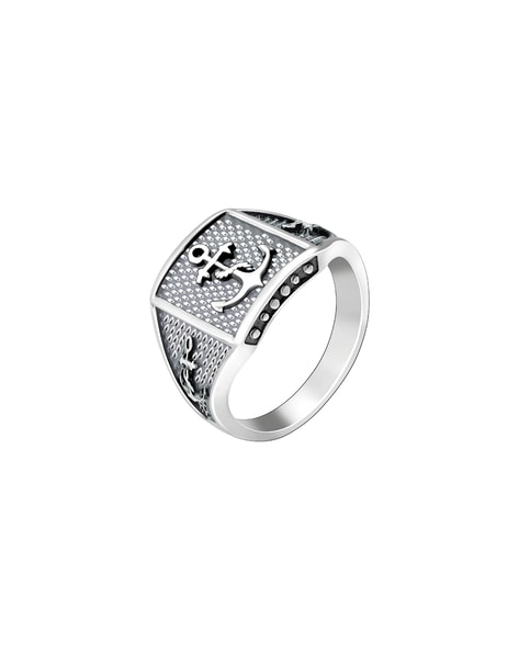 Silver Stallion Men's Ring by GIVA Jewellery