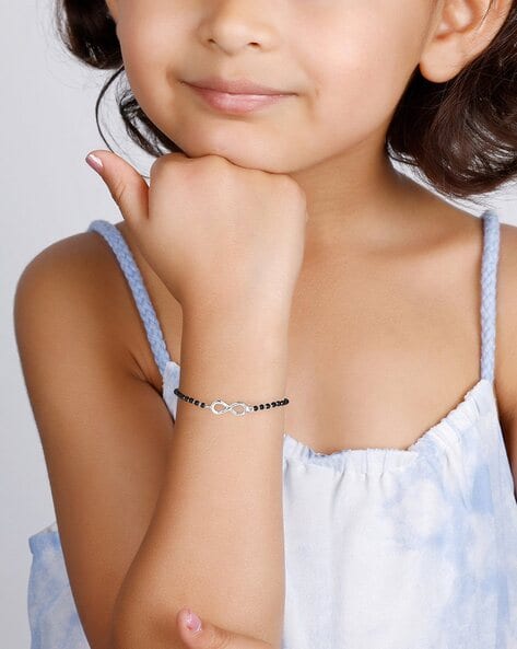 925 Sterling Silver Evil Eye Beautiful Nazariya Bracelet For Unisex Kids 1  Pair | eBay