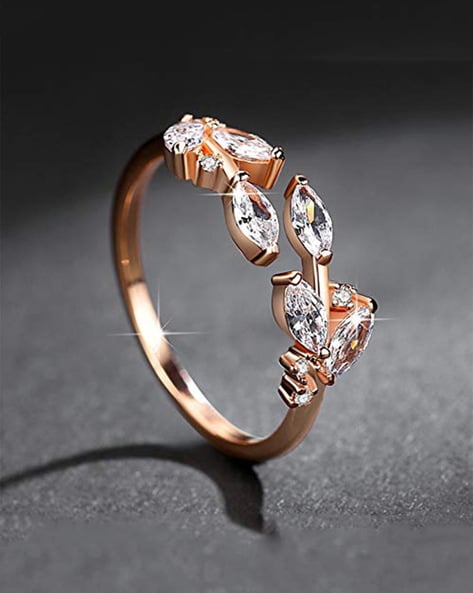 Yellow gold deals crystal ring