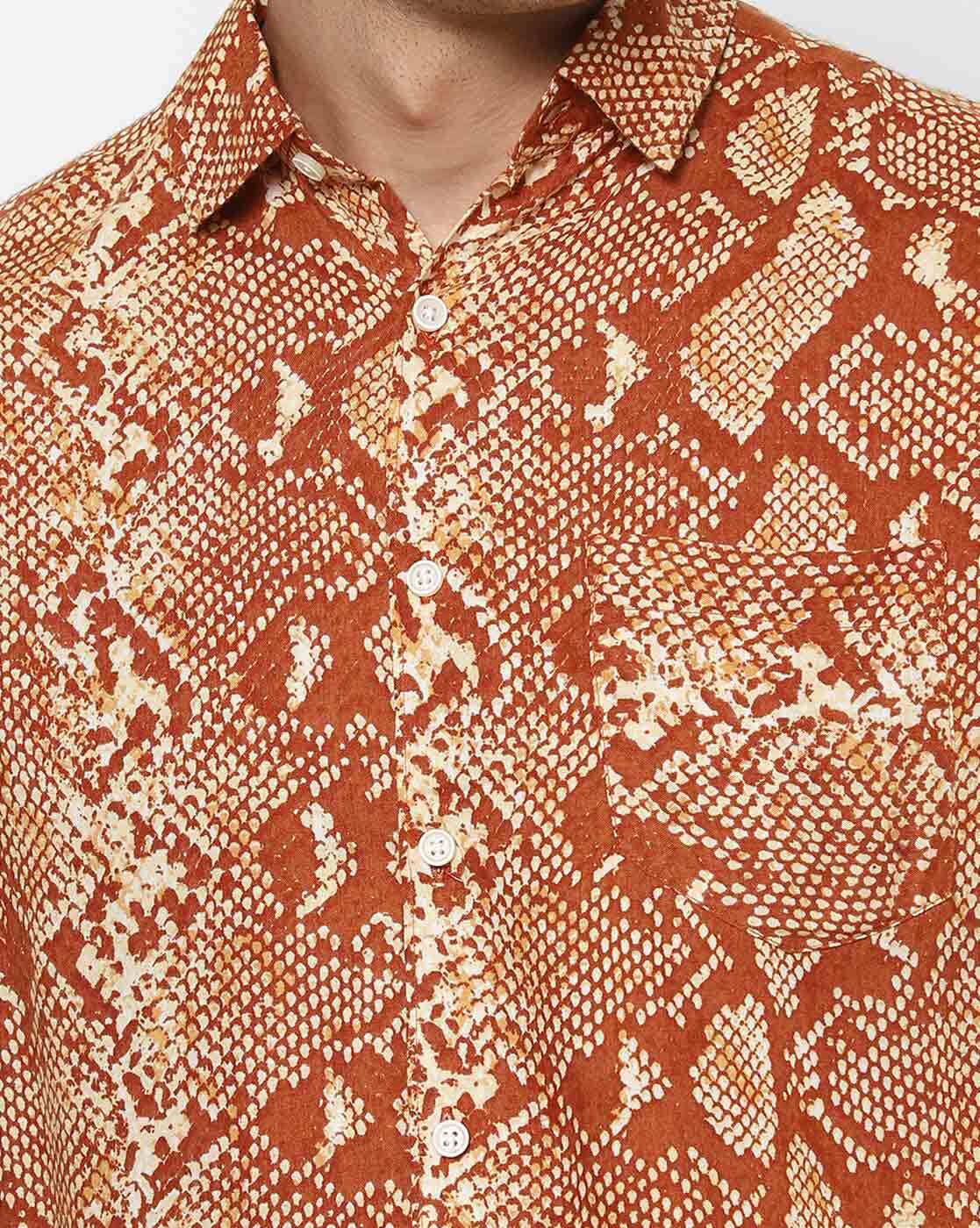 Buy Brown Shirts for Men by Vastrado Online