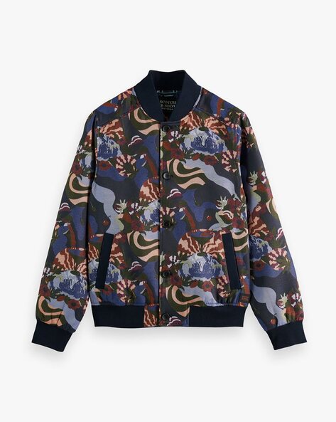 Zara man best sale jacquard bomber jacket