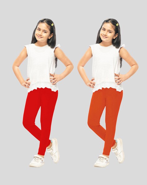 Buy Multi Leggings for Girls by LYRA Online