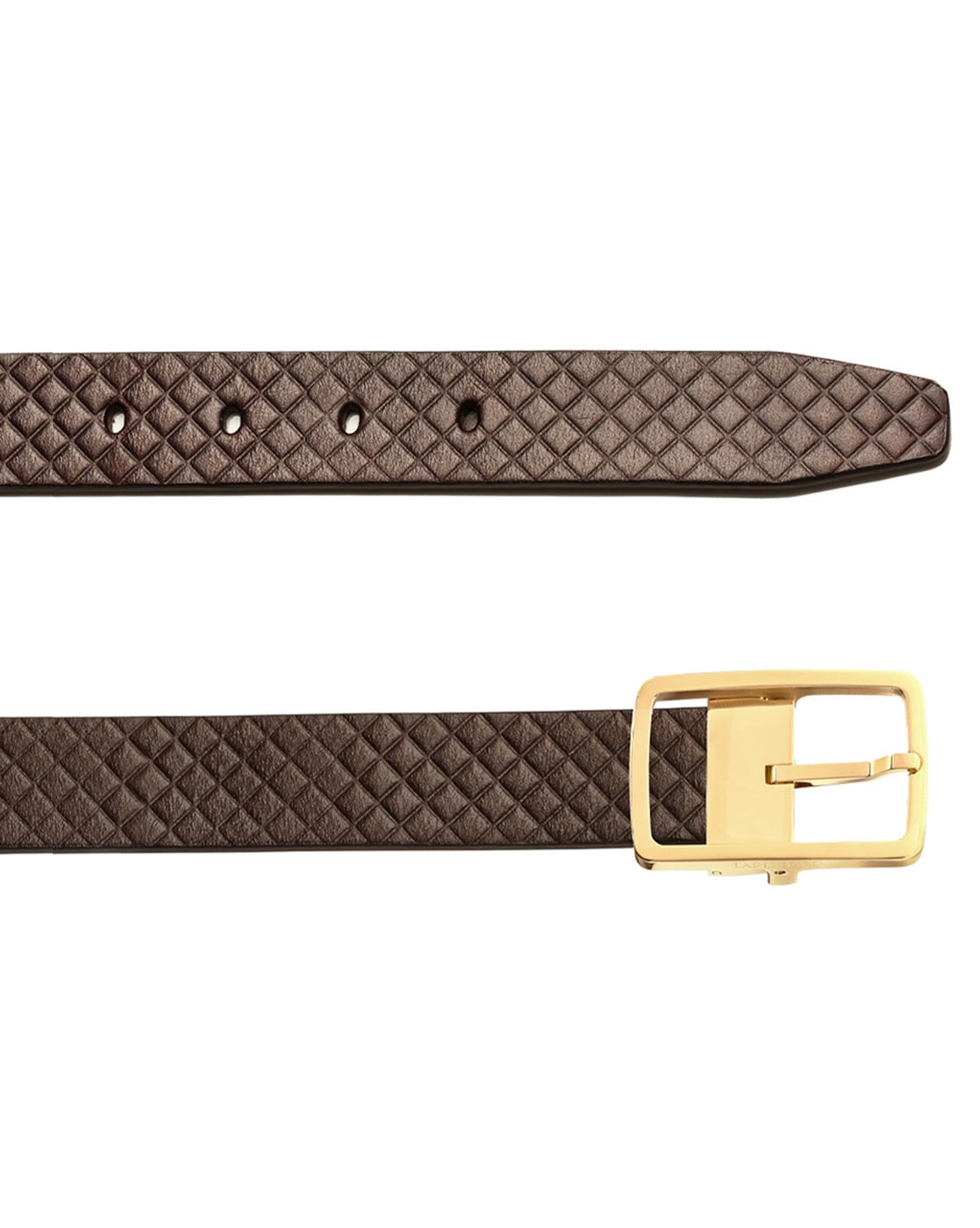 Buy WOAP Gold Colour Pu With Gold Polish Buckle Belt at