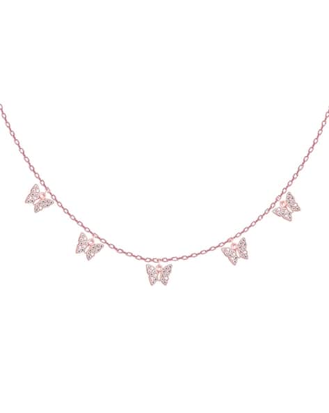 Buy Rose Gold-Toned White Necklaces Pendants for Women by Giva