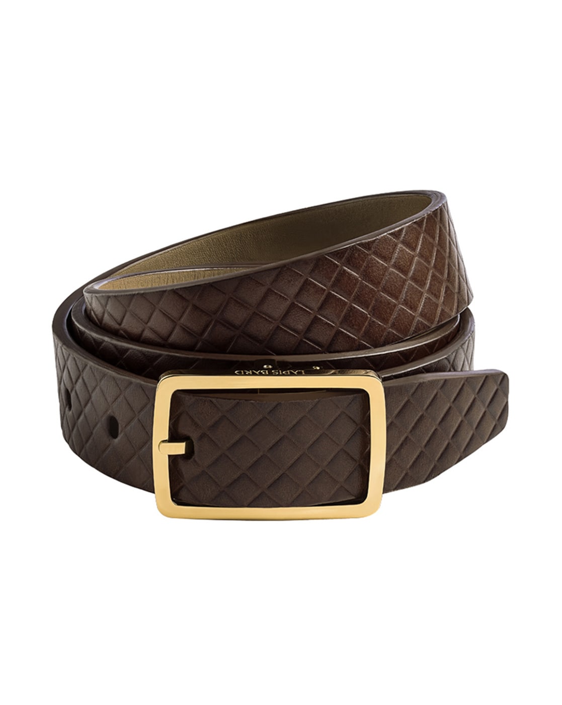 Buy WOAP Gold Colour Pu With Gold Polish Buckle Belt at