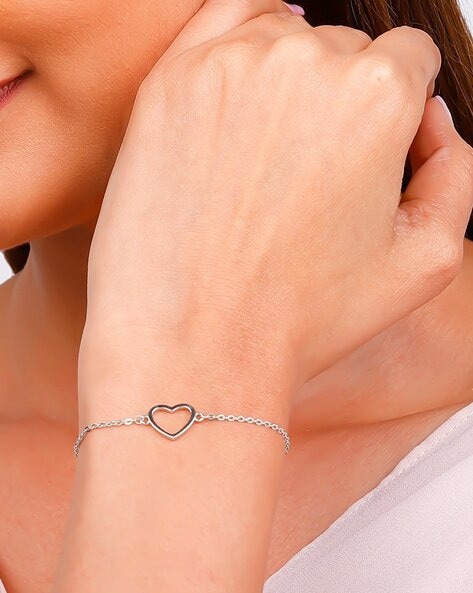 Silver Alloy Polished Magnetic Broken Heart Bracelet Couple Set, Size: Free  Size, Shape: Round at Rs 45/piece in Jaipur