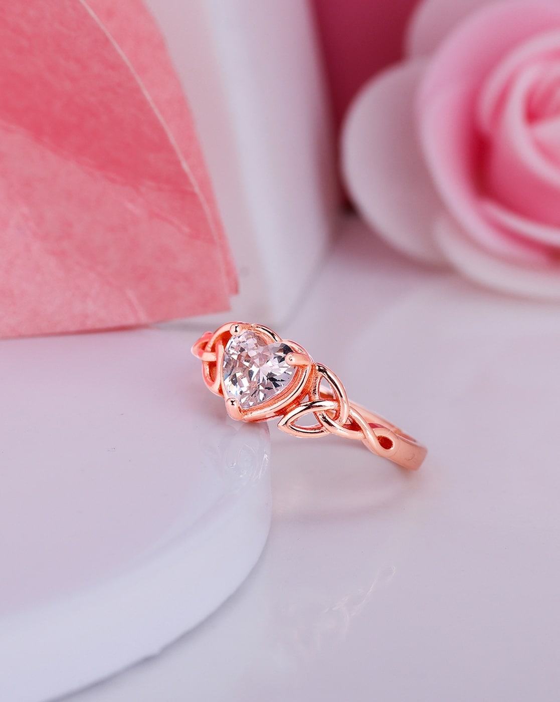 Buy Dainty & Simple 925 Sterling Silver Promise Ring for Her, Unique Art  Deco Womens Promise Ring, White Cz Womens Engagement Ring, Gift for Her  Online in India - Etsy