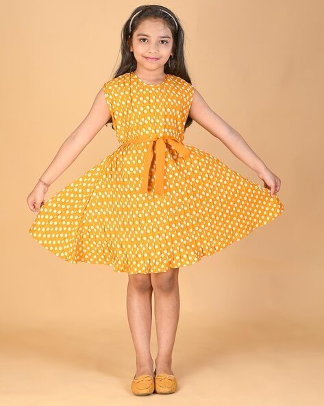 Yellow polka clearance dot dress kids