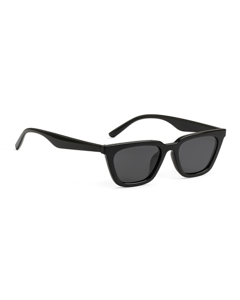 ROYAL SON CHI00126-C4 Full-Rim Cat-Eye Sunglasses For Men (Black, OS)