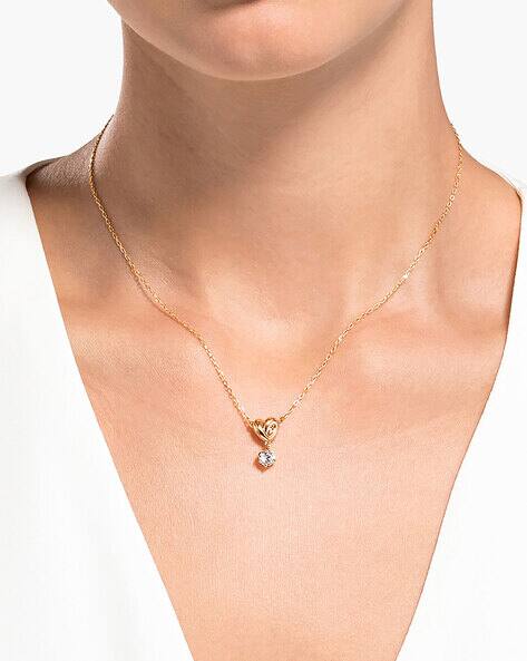 Crystal Knot Pendant Necklace