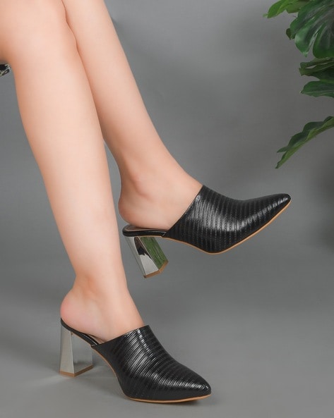 Black Mule Heels for Women | ASOS