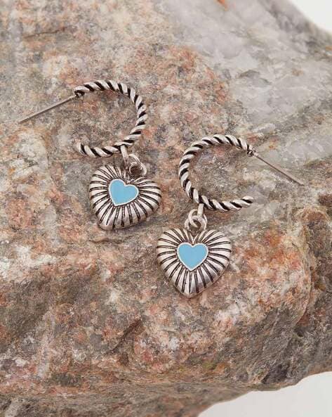 Blue hot sale earrings accessorize