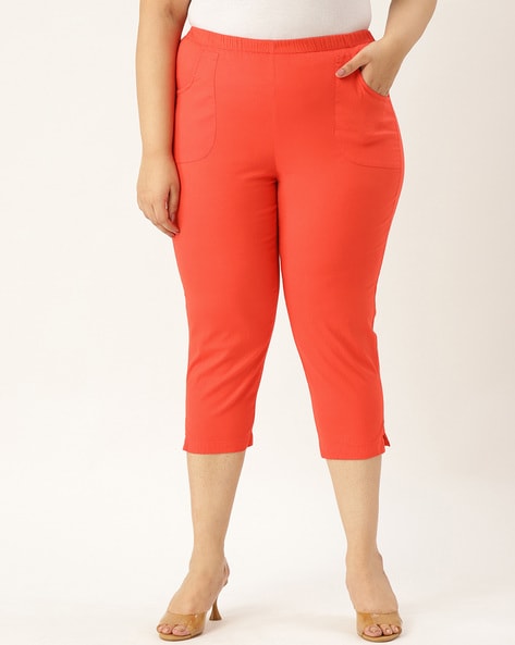 High-Rise Capris with Insert Pockets