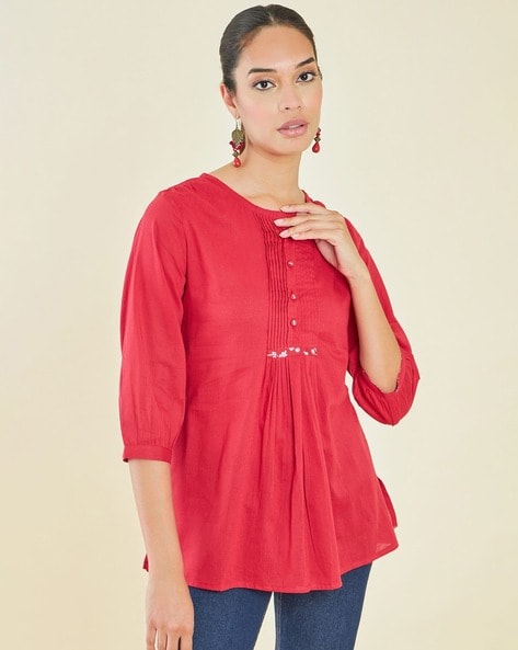 Buy Red Dress Material for Women by SOCH Online | Ajio.com