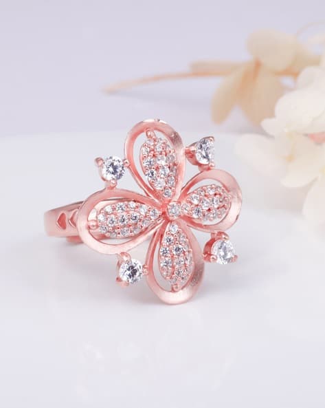 Buy Rose Gold-Toned Rings for Girls by Giva Online