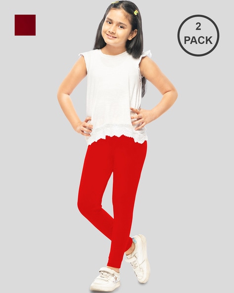 Buy Multicoloured Leggings for Girls by INDIWEAVES Online | Ajio.com
