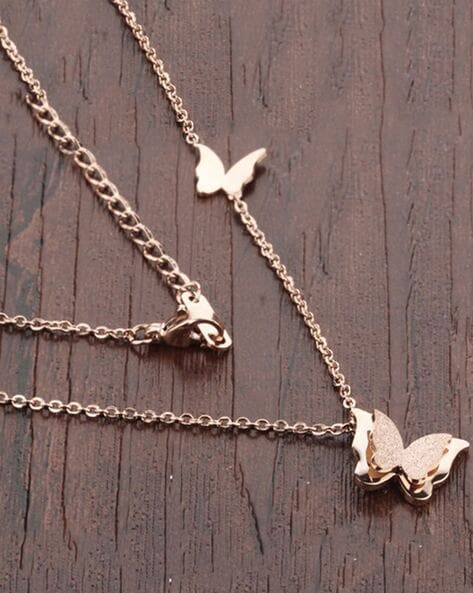 Butterfly Necklace - Engraved Initial Butterfly Necklace Personalized -  Best Friend Butterfly Necklace - Butterfly Necklace for Girls - Walmart.com