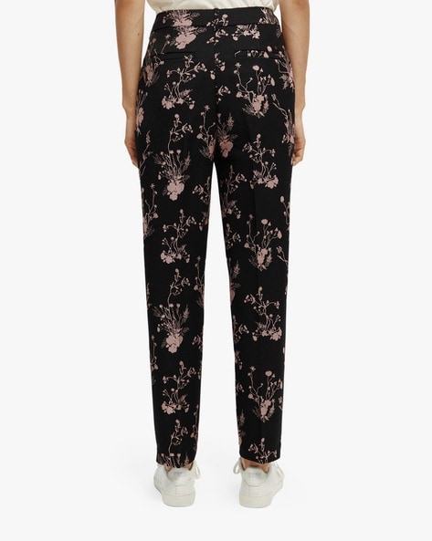 Floral Jacquard Pants | ShopStyle