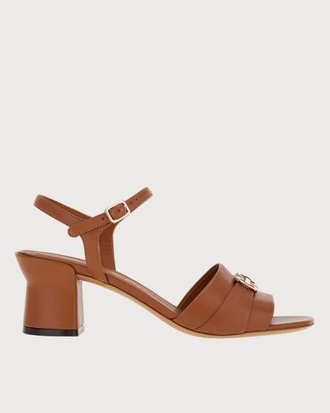 ★関税込★Ferragamo★double gancini sandals★BEIGE Giày Cao Gót Nữ Salvatore Ferragamo Double Gancini Sandals