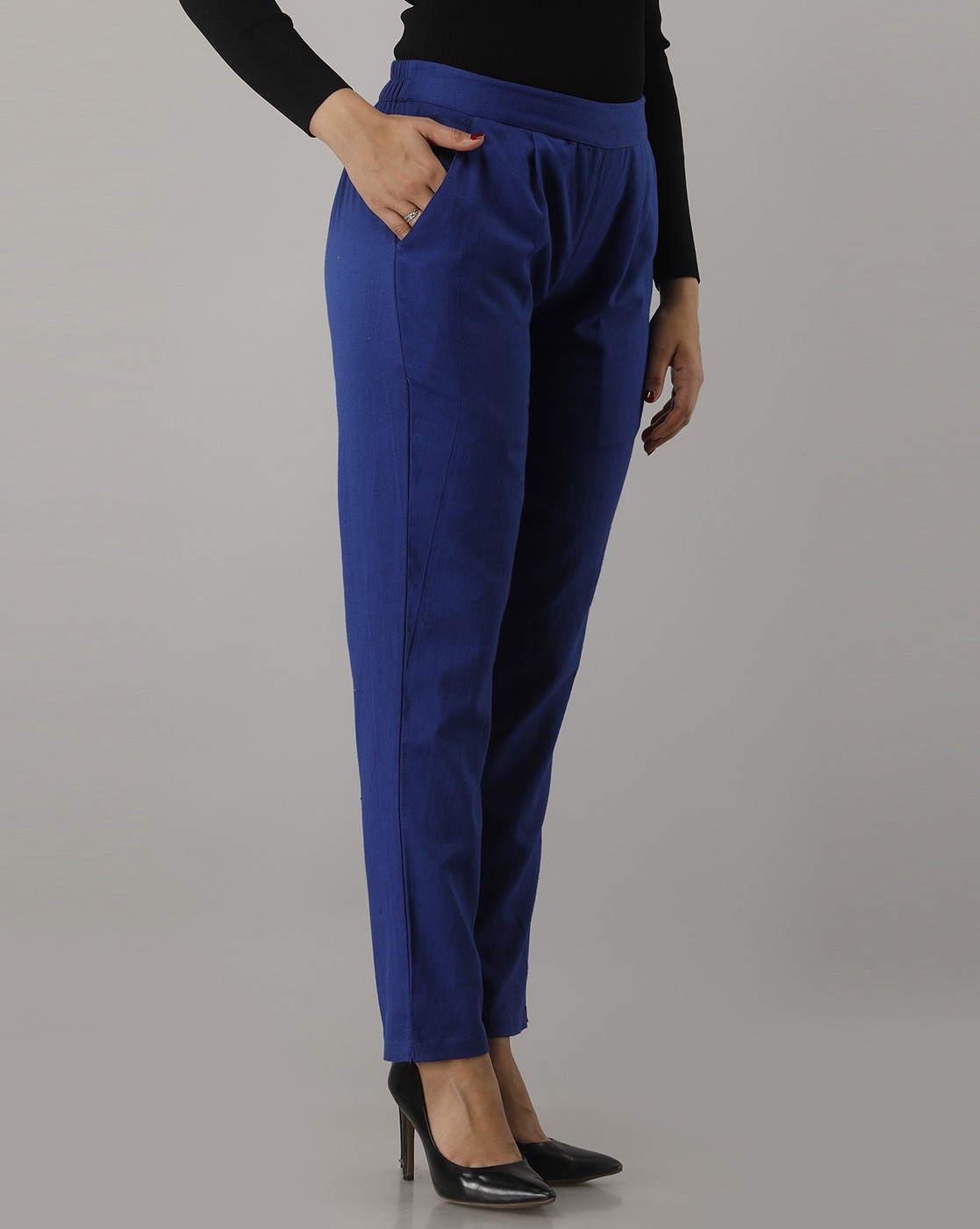 MARSHA BOOTCUT PANTS - ROYAL BLUE - Trousers - Women