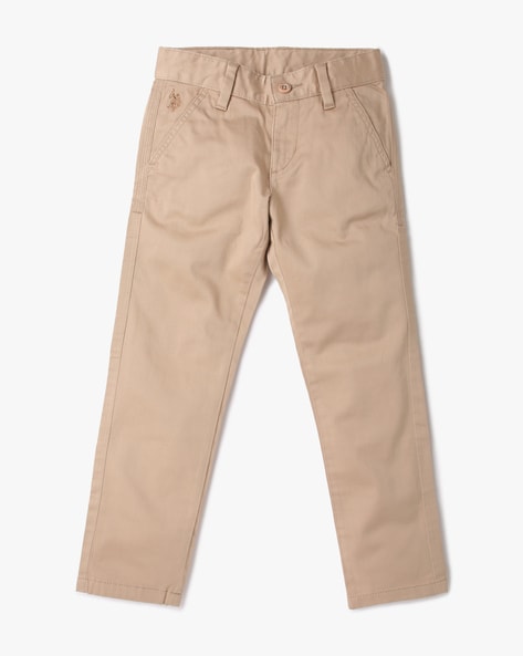 U S Polo Assn Cotton Mid-Rise Trousers