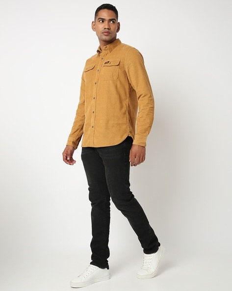 Buy Mustard Yellow Shirts for Men by JOHN PLAYERS JEANS Online  Ajiocom