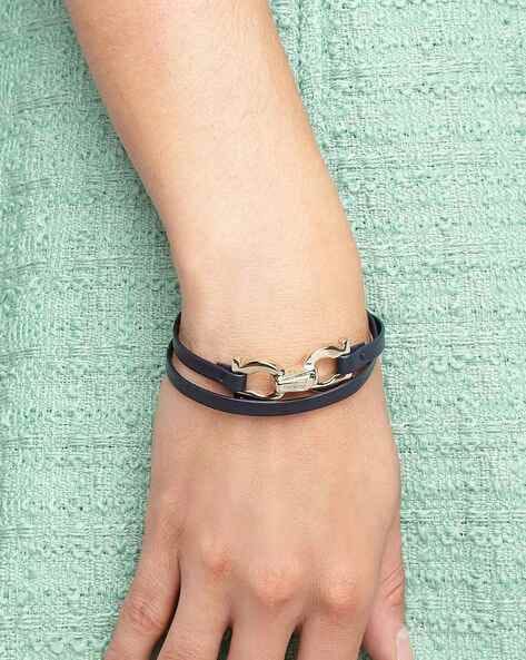 Salvatore Ferragamo choker Gancini bracelet leather Black Women Used –  JP-BRANDS.com