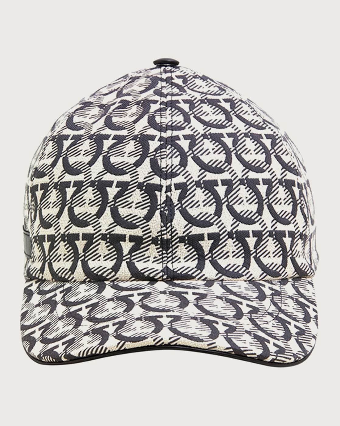 Ferragamo Men's Gancini Leather Baseball Cap