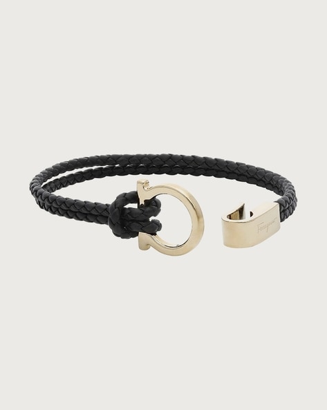 Men's Adjustable Leather Bracelet by Salvatore Ferragamo | Coltorti Boutique