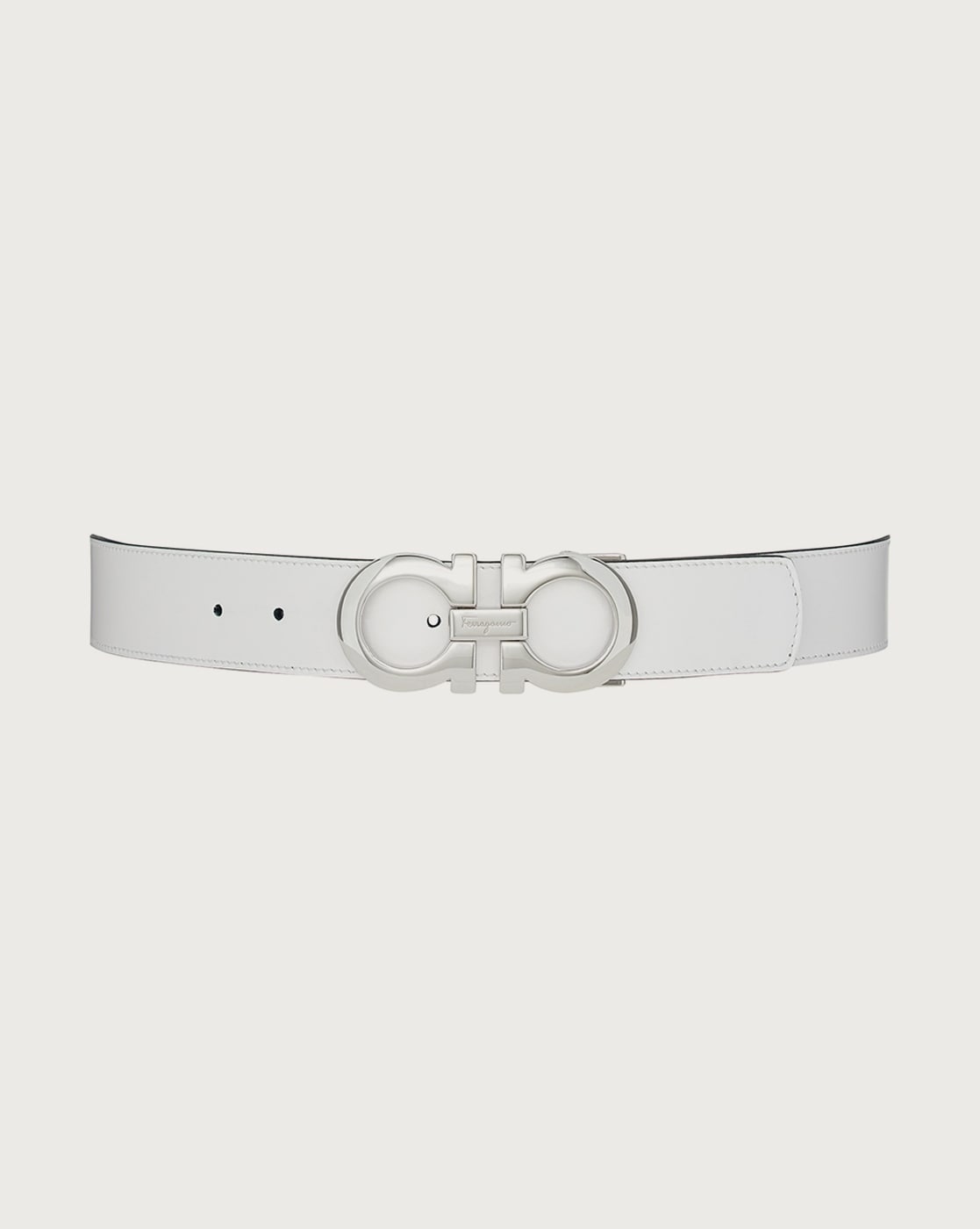 Ferragamo deals belt white