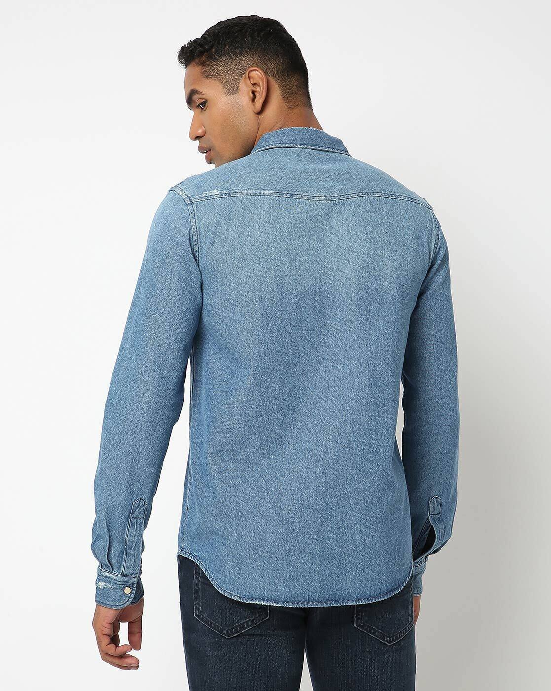 YOIKADAKADA2020SS Western Denim Shirt