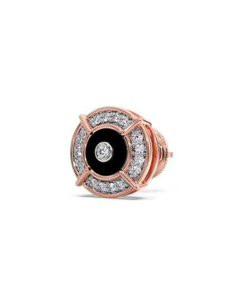 Pnina Tornai Black Diamond Earrings 1-1/3 ct tw Round/Heart 14K Rose Gold |  Jared