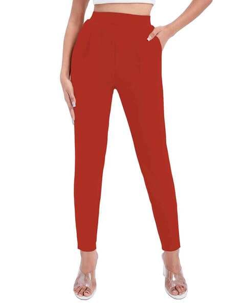 Victoria High Waisted Dress Pants - Red | Fashion Nova, Pants | Fashion Nova