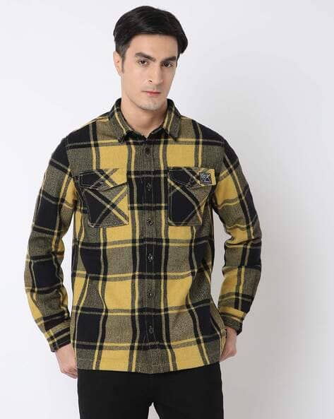 Buy Yellow Black Shirts for Men by SUPERDRY Online
