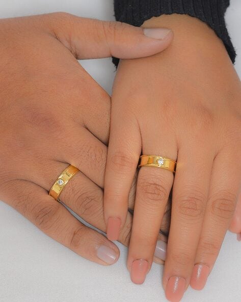 24k gold store couple rings