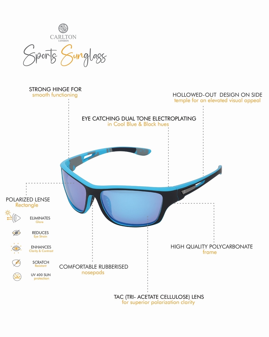 Zugatti Mirrored, Polarized, UV Protection Sport Sunglasses (Free Size)  (Men & Women) Sports Goggles - Buy Zugatti Mirrored, Polarized, UV  Protection Sport Sunglasses (Free Size) (Men & Women) Sports Goggles Online  at