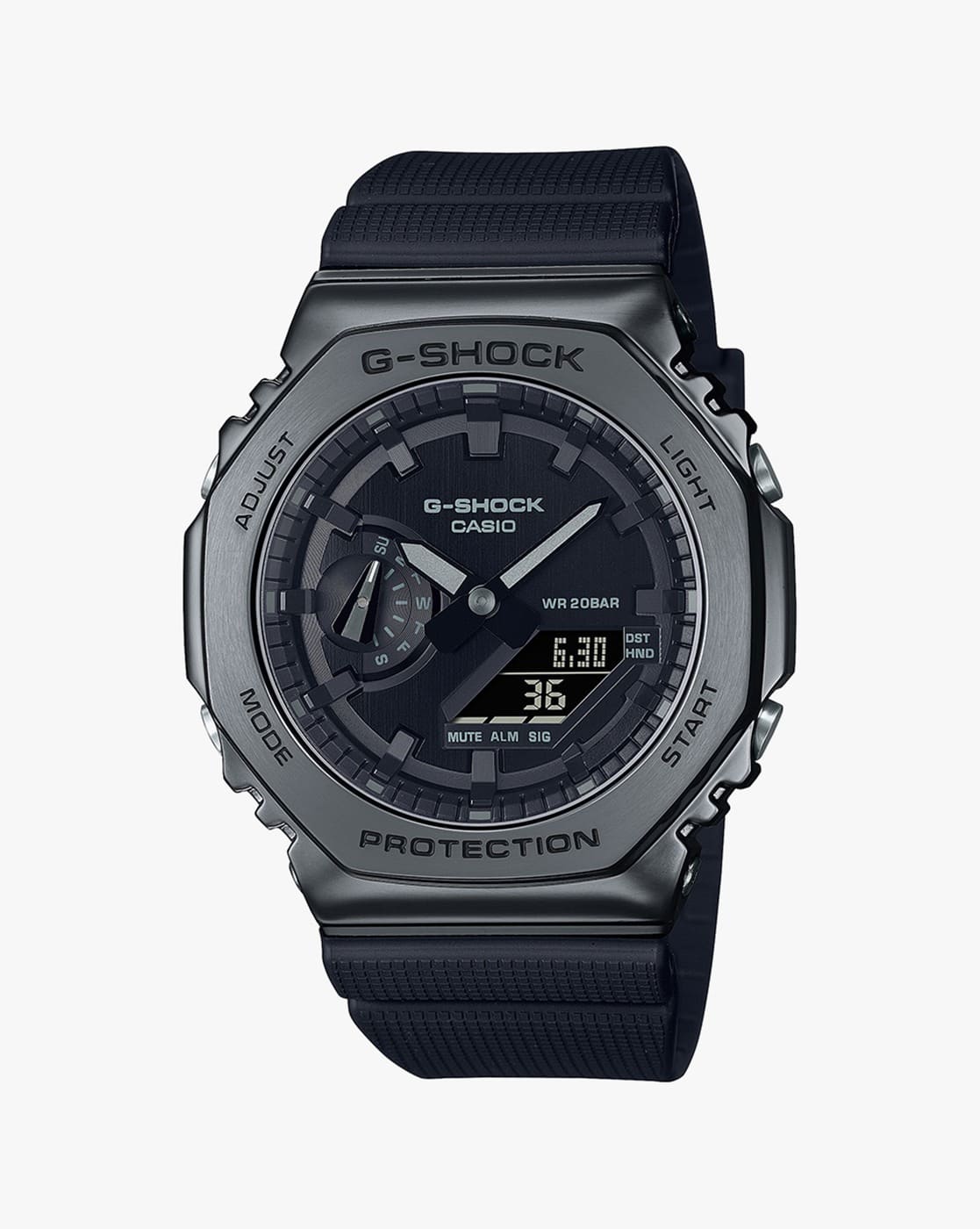 Buy Casio Men G1371 G-Shock G-Steel GM-2100BB-1ADR Black Ip Analog