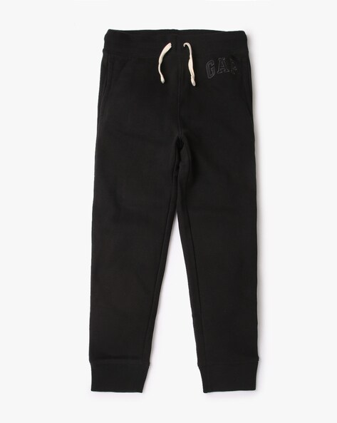 Boys Track Pants with Placement Brand Print